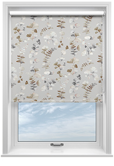 Eucalyptus, Pebble Grey - Twist&Fit Roller Blind